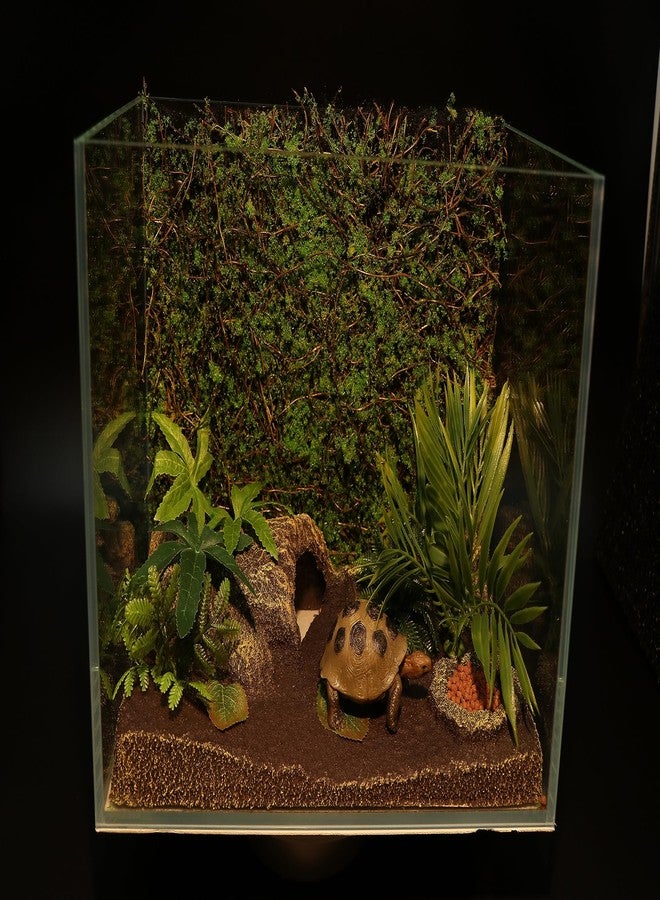 AQUA KT Terrarium Moss Background Backdrop Wall Artificial Reptile Amphibian Cage Decoration for Lizard Bearded Dragon Snake Frog Chameleon Climbing, Pack of 2 - Image 3